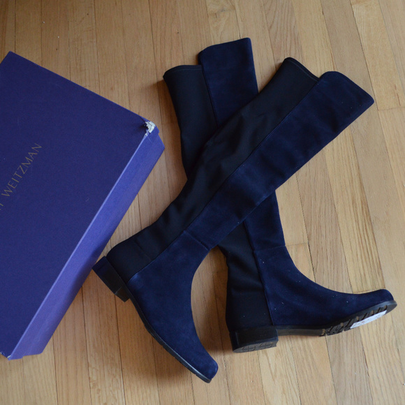 blue stuart weitzman boots